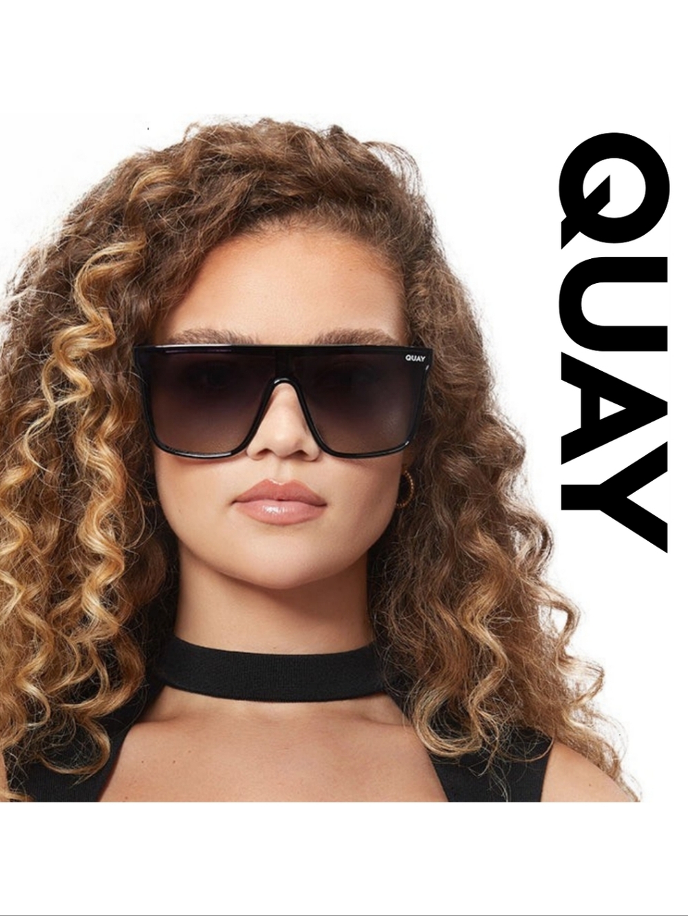Quay Australia - Nightfall - Bestseller - Black Frame/ Smoke Polarized L… - Picture 2 of 11